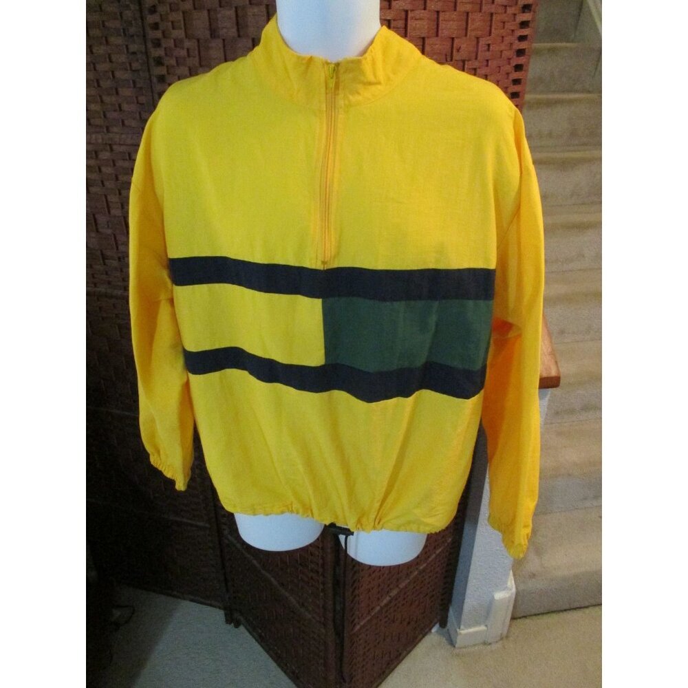 Vintage Surf Style Pullover Windbreaker Jacket 1/2 Zip Color Block Adult M/L 90s